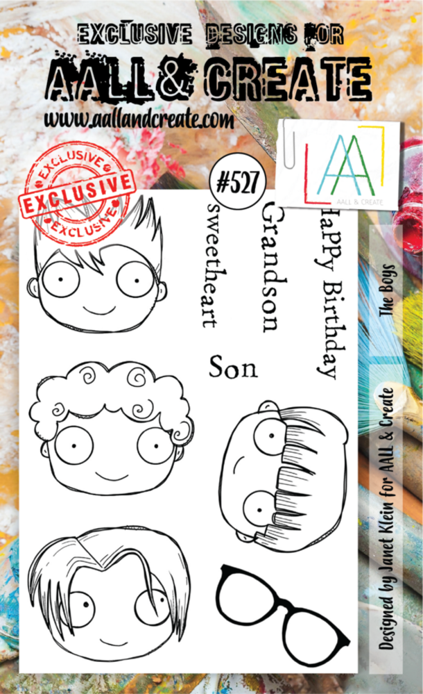 AALL and Create Clear Stamp Set A6 The Boys (AALL-TP-527) AALL and Create Clear Stamp Set A6 The Boys (AALL-TP-527)