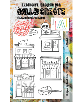 AALL and Create Clear Stamp Set A6 To Market (AALL-TP-528) AALL and Create Clear Stamp Set A6 To Market (AALL-TP-528)