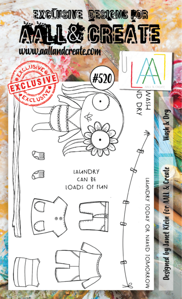 AALL and Create Clear Stamp Set A6 Wash & Dry (AALL-TP-520)