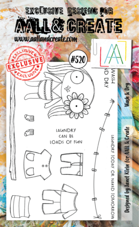 AALL and Create Clear Stamp Set A6 Wash & Dry (AALL-TP-520)