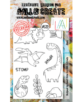 AALL and Create Clear Stamp Set A6 Dinos (AALL-TP-522) AALL and Create Clear Stamp Set A6 Dinos (AALL-TP-522)