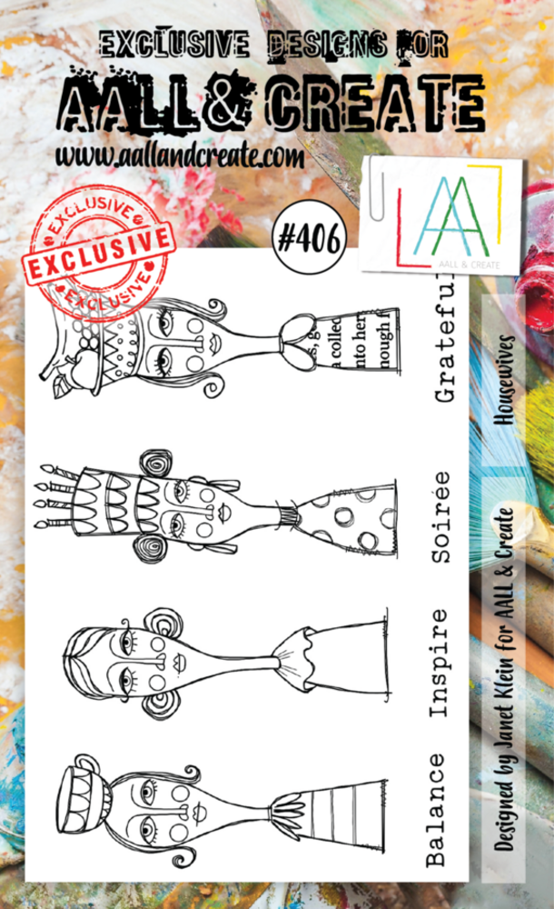 AALL and Create Clear Stamp Set A6 Housewives (AALL-TP-406)