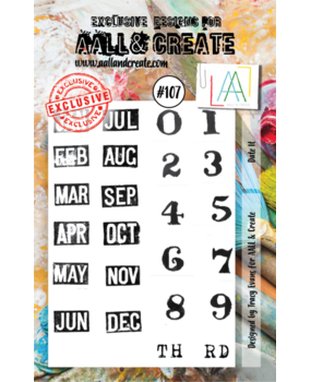 AALL and Create Clear Stamp Set A7 Date It (AALL-TP-107)* AALL and Create Clear Stamp Set A7 Date It (AALL-TP-107)*