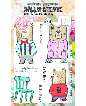 AALL and Create Clear Stamp Set A6 Three Bears (AALL-TP-641)*