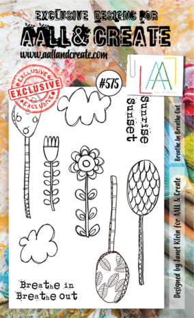 AALL and Create Clear Stamp Set A6 Breathe In Breathe Out (AALL-TP-575) AALL and Create Clear Stamp Set A6 Breathe In Breathe Out (AALL-TP-575)