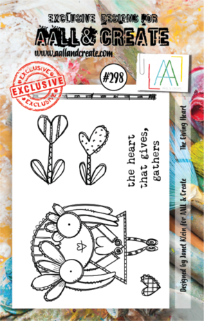 AALL and Create Clear Stamp Set A7 The Giving Heart (AALL-TP-298) AALL and Create Clear Stamp Set A7 The Giving Heart (AALL-TP-298)