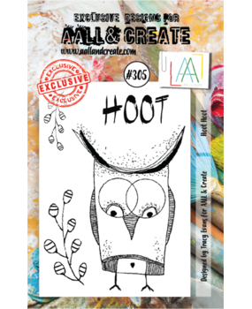 AALL and Create Clear Stamp Set A7 Hoot Hoot (AALL-TP-305)