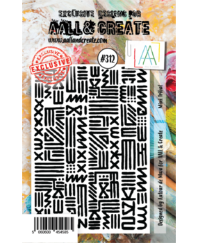 AALL and Create Clear Stamp Set A7 Mini Tribal (AALL-TP-312)