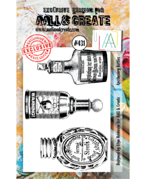 AALL and Create Clear Stamp Set A7 Apothecary Bottles (AALL-TP-431)