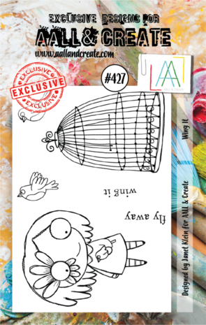 AALL and Create Clear Stamp Set A7 Wing It (AALL-TP-427)