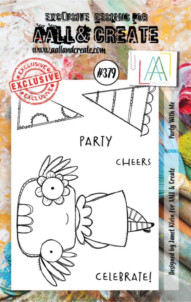 AALL and Create Clear Stamp Set A7 Party With Me (AALL-TP-379) AALL and Create Clear Stamp Set A7 Party With Me (AALL-TP-379)