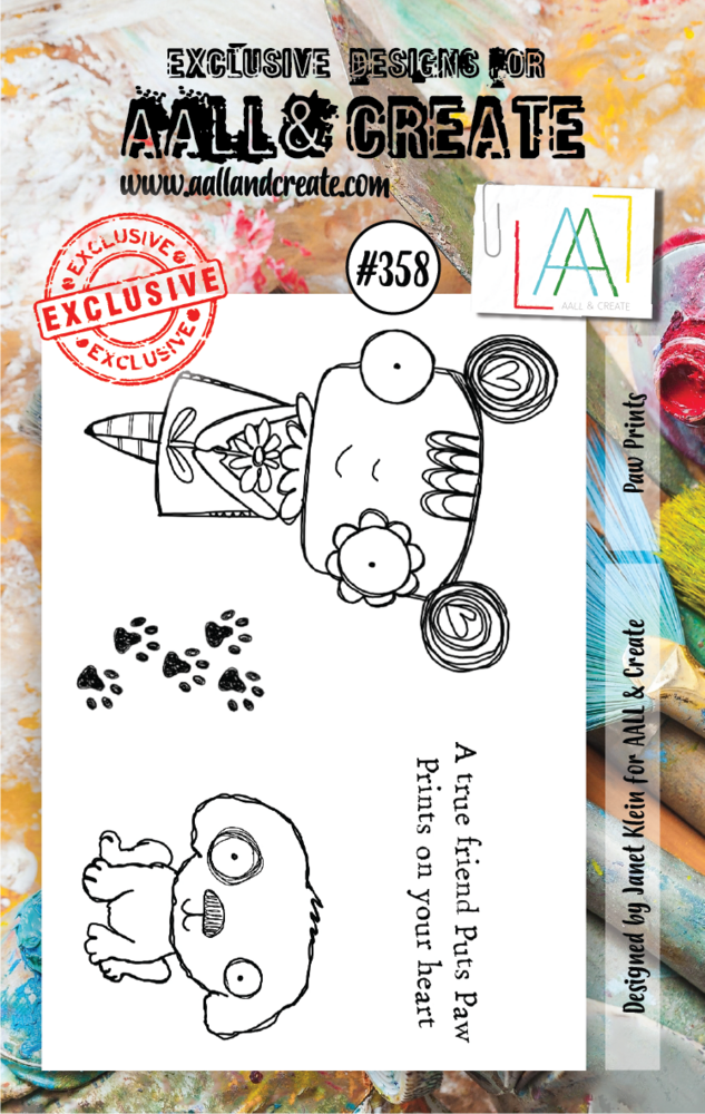 AALL and Create Clear Stamp Set A7 Paw Prints (AALL-TP-358) AALL and Create Clear Stamp Set A7 Paw Prints (AALL-TP-358)