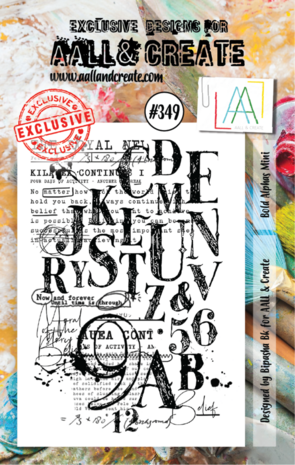 AALL and Create Clear Stamp Set A7 Bold Alphas Mini (AALL-TP-349) AALL and Create Clear Stamp Set A7 Bold Alphas Mini (AALL-TP-349)