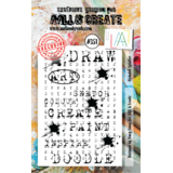 AALL and Create Clear Stamp Set A7 Alphabet Splatter (AALL-TP-351)