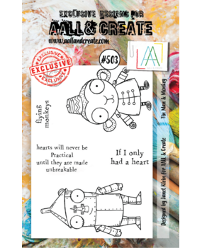 AALL and Create Clear Stamp Set A7 Tin Man & Monkey (AALL-TP-503) AALL and Create Clear Stamp Set A7 Tin Man & Monkey (AALL-TP-503)