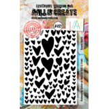 AALL and Create Clear Stamp Set A7 Reverse Heartz (AALL-TP-492)