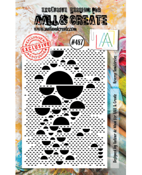 AALL and Create Clear Stamp Set A7 Reverse Semicircles (AALL-TP-487)*