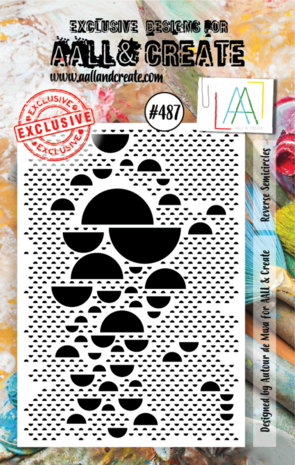 AALL and Create Clear Stamp Set A7 Reverse Semicircles (AALL-TP-487) AALL and Create Clear Stamp Set A7 Reverse Semicircles (AALL-TP-487)