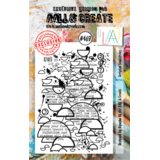 AALL and Create Clear Stamp Set A7 Scripted Semicircles (AALL-TP-469)*