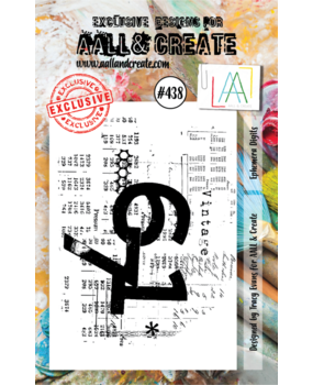 AALL and Create Clear Stamp Set A7 Ephemera Digits (AALL-TP-438)*