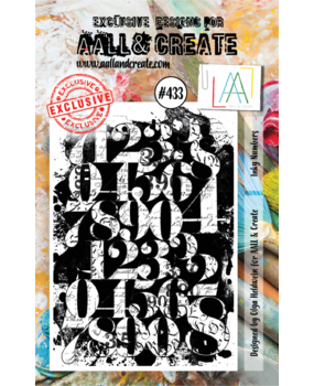 AALL and Create Clear Stamp Set A7 Inky Numbers (AALL-TP-433)