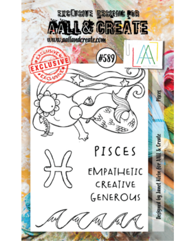 AALL and Create Clear Stamp Set A7 Pisces (AALL-TP-589)