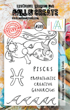 AALL and Create Clear Stamp Set A7 Pisces (AALL-TP-589) AALL and Create Clear Stamp Set A7 Pisces (AALL-TP-589)