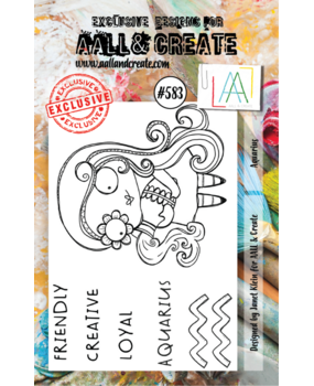 AALL and Create Clear Stamp Set A7 Aquarius (AALL-TP-583)