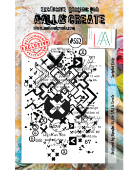 AALL and Create Clear Stamp Set A7 Scripted Cross (AALL-TP-552)*