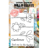 AALL and Create Clear Stamp Set A7 Trois Fleurs (AALL-TP-517)