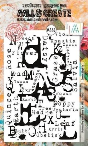 AALL and Create Clear Stamp Set A6 Garden Mash Up (AALL-TP-663)