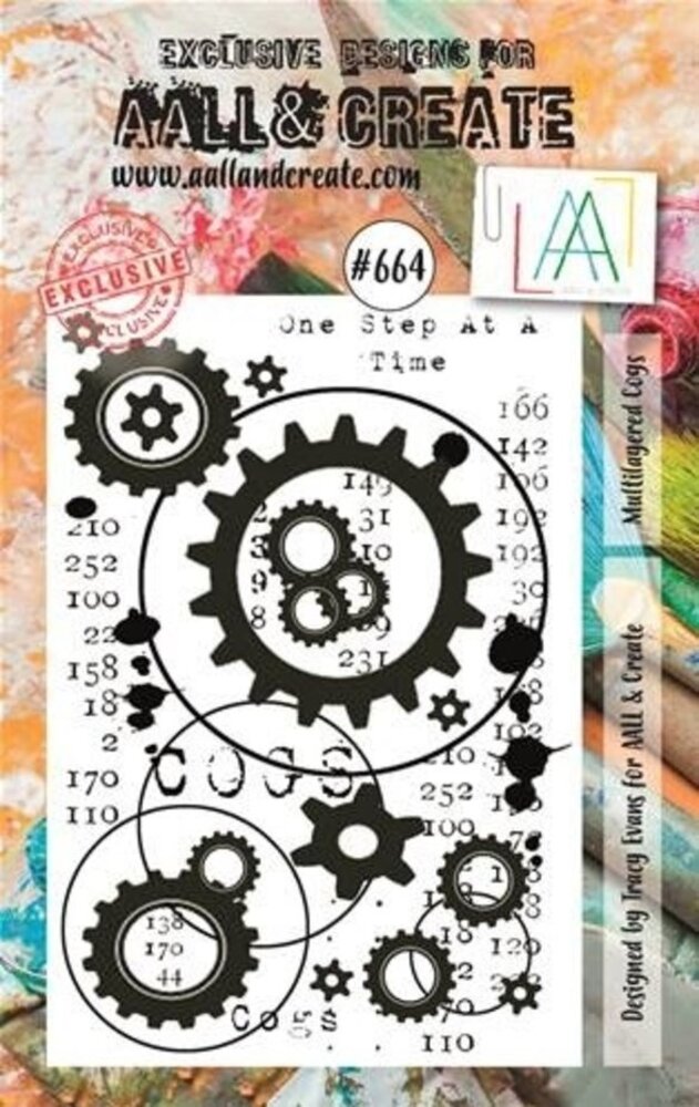 AALL and Create Clear Stamp Set A7 Multilayered Cogs (AALL-TP-664) AALL and Create Clear Stamp Set A7 Multilayered Cogs (AALL-TP-664)