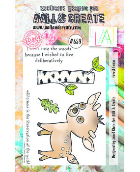 AALL and Create Clear Stamp Set A7 Forest Fawn (AALL-TP-659) AALL and Create Clear Stamp Set A7 Forest Fawn (AALL-TP-659)