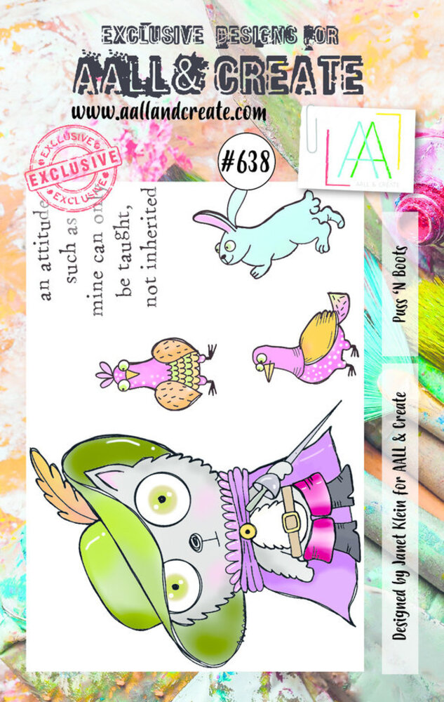 AALL and Create Clear Stamp Set A7 Puss 'N Boots (AALL-TP-638) AALL and Create Clear Stamp Set A7 Puss 'N Boots (AALL-TP-638)