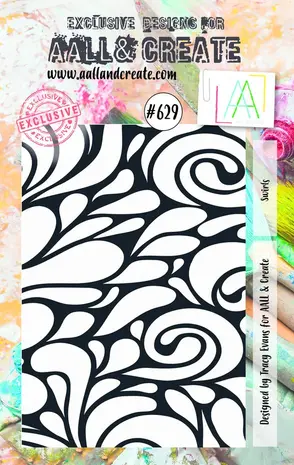 AALL and Create Clear Stamp Set A7 Swirls (AALL-TP-629) AALL and Create Clear Stamp Set A7 Swirls (AALL-TP-629)