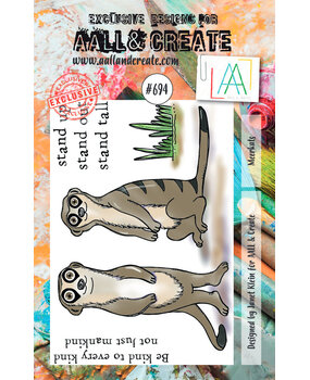 AALL and Create Clear Stamp Set A7 Meerkats (AALL-TP-694)