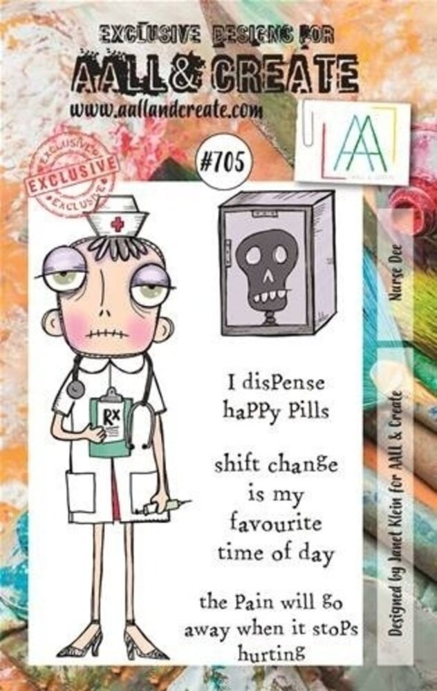 AALL and Create Clear Stamp Set A7 Nurse Dee (AALL-TP-705)