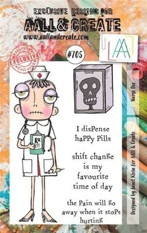 AALL and Create Clear Stamp Set A7 Nurse Dee (AALL-TP-705)
