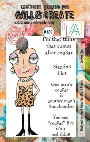 AALL and Create Clear Stamp Set A7 Cougar Dee (AALL-TP-703) AALL and Create Clear Stamp Set A7 Cougar Dee (AALL-TP-703)