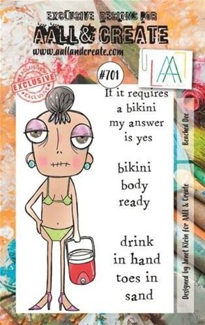 AALL and Create Clear Stamp Set A7 Beached Dee (AALL-TP-701) AALL and Create Clear Stamp Set A7 Beached Dee (AALL-TP-701)