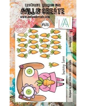 AALL and Create Clear Stamp Set A7 Bunny Love (AALL-TP-676) AALL and Create Clear Stamp Set A7 Bunny Love (AALL-TP-676)