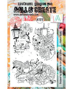 AALL and Create Clear Stamp Set A5 Lighted Florals (AALL-TP-709)*