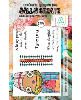 AALL and Create Clear Stamp Set A7 Tanzania Girl (AALL-TP-698)