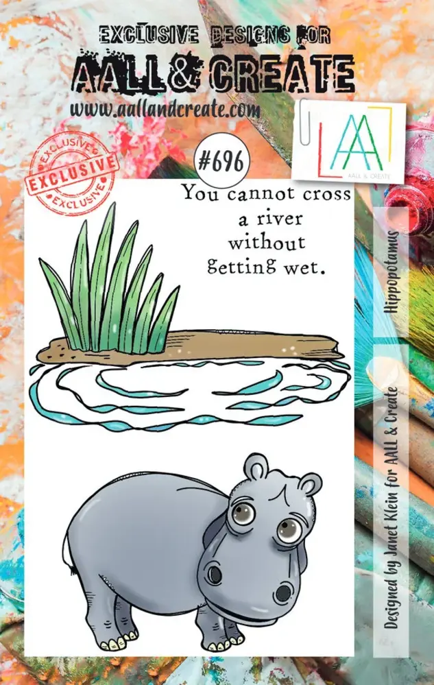 AALL and Create Clear Stamp Set A7 Hippopotamus (AALL-TP-696) AALL and Create Clear Stamp Set A7 Hippopotamus (AALL-TP-696)