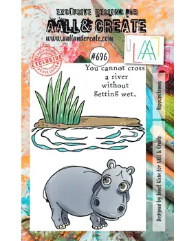 AALL and Create Clear Stamp Set A7 Hippopotamus (AALL-TP-696)