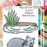 AALL and Create Clear Stamp Set A7 Hippopotamus (AALL-TP-696) AALL and Create Clear Stamp Set A7 Hippopotamus (AALL-TP-696)