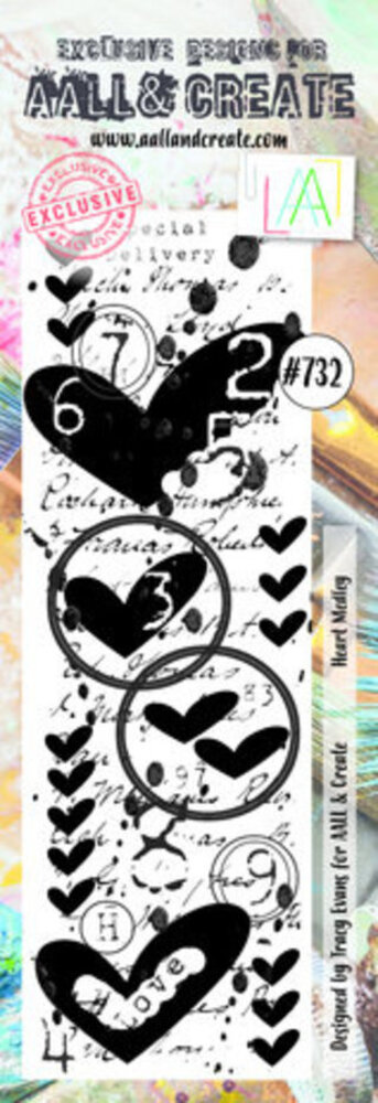 AALL and Create Clear Stamp Set Border Heart Medley (AALL-TP-732) AALL and Create Clear Stamp Set Border Heart Medley (AALL-TP-732)