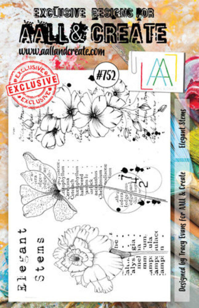 AALL and Create Clear Stamp Set A5 Elegant Stems (AALL-TP-752) AALL and Create Clear Stamp Set A5 Elegant Stems (AALL-TP-752)