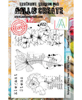 AALL and Create Clear Stamp Set A5 Elegant Stems (AALL-TP-752)