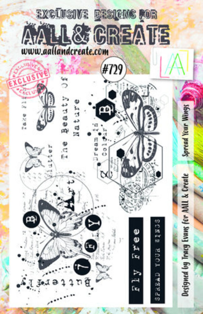 AALL and Create Clear Stamp Set A5 Spread Your Wings (AALL-TP-729)